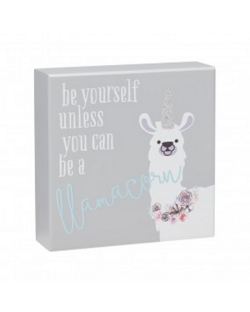Llamacorn Box Sign